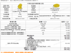 2026年车险花了2260元