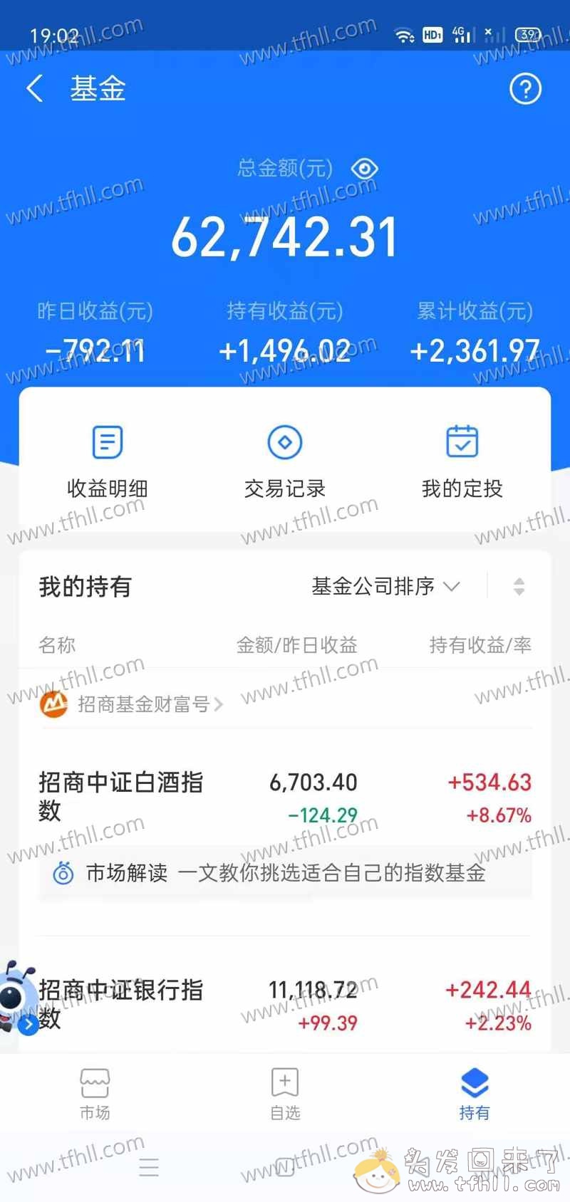 买基金单日亏损800元，第二天又盈利1300元图片 No.1